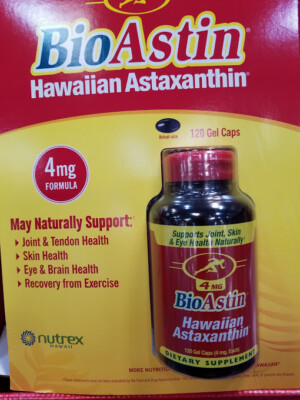 BIOASTIN soft gels 4mg 120 capsules supplement HAWAIIAN ASTAXANTHIN NUTREX 