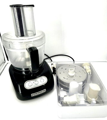 KitchenAid KFP750 OB0 12-Cup Black Food Processor, Accessories Blades TESTEDWork
