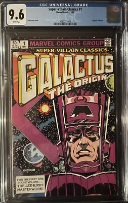 Marvel Pg SUPER-VILLAIN CLASSICS #1 CGC 9.6 NM+ Marvel MAY 1983 WHITE Pg GALACTUS ...