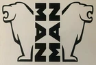 MAN Lion Set Left & Right Side Windows XL Stickers 25cm High Truck Lorry