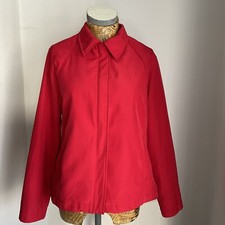 Tom Tailor Jacket Womens Large Red Mid Length Smart Uk 14 16 Mid Length Coat