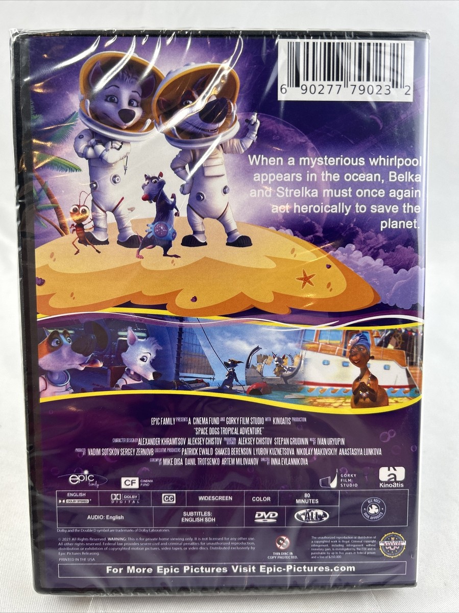 Space Dogs: Tropical Adventure (DVD, 2020) Belka & Strelka 3 NIB