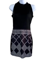 CBR Dress Womens Size Small Gray Black Mini Coctail Party