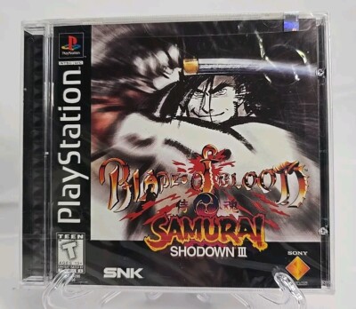 Samurai Shodown III: Blades of Blood (PS1 PSX) NEW SEALED BLACK LABEL NM, RARE!