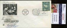 Walter Cronkite Signed Jsa Certified Certified Fdc First Day Cover Authenticated