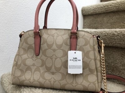 ON SALE) New Coach Carryall Mini Sage F29434 Satchel Bag RETAIL