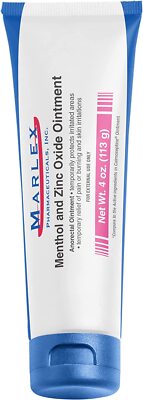 MARLEX Menthol / Zinc Ointment Tube 4oz  PHARMACY FRESH __