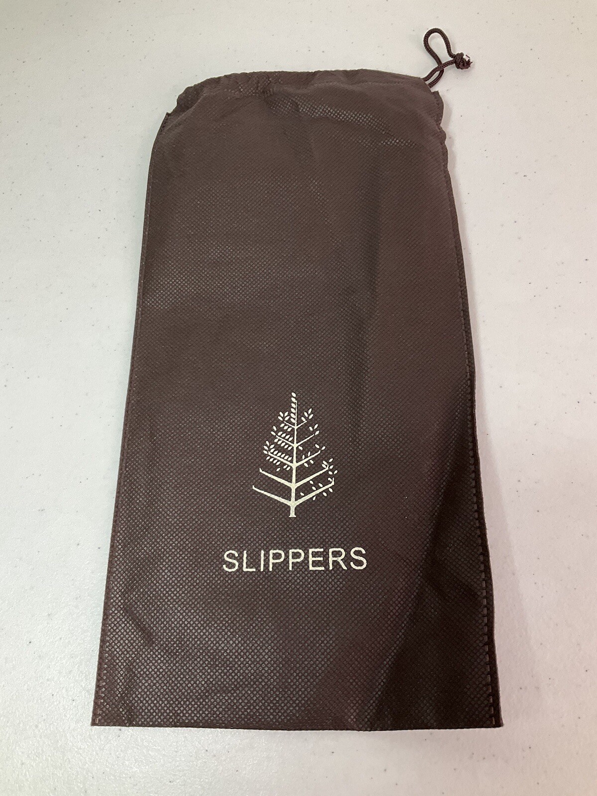 SAOLA FOUR SEASONS Ciabatte Spa Marrone Vuote Solo Borsa con Coulisse. Taglia Media. NUOVO.