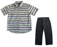 U.S. Polo Assn/Nautica Boys Set Casual Shirt and Pants Size 4T