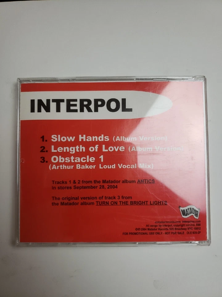 Radio Ep by Interpol Cd (2004, Matador) OLE 635-2p - Image 2 of 3