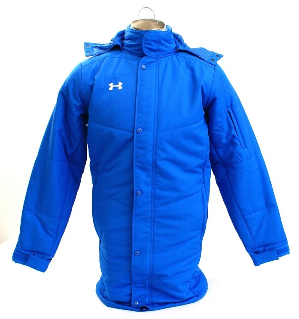 Mens Under Armour Infrared Royal Blue Hooded Lined Jacket Parka Coat Medium for sale online eBay
