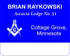 Lodge Pocket Name Badge