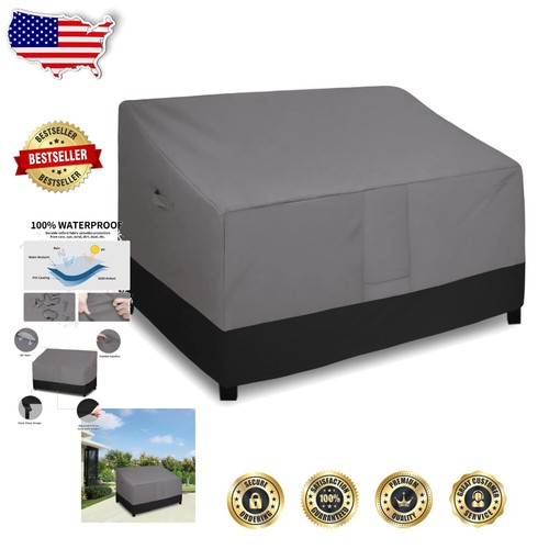 Outdoor Loveseat Cover 76”Wx32.5”Dx33”H Waterproof Heavy Duty