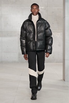 BNWT Zara SRPLS 22/23 Real Leather Puffer Jacket | eBay UK