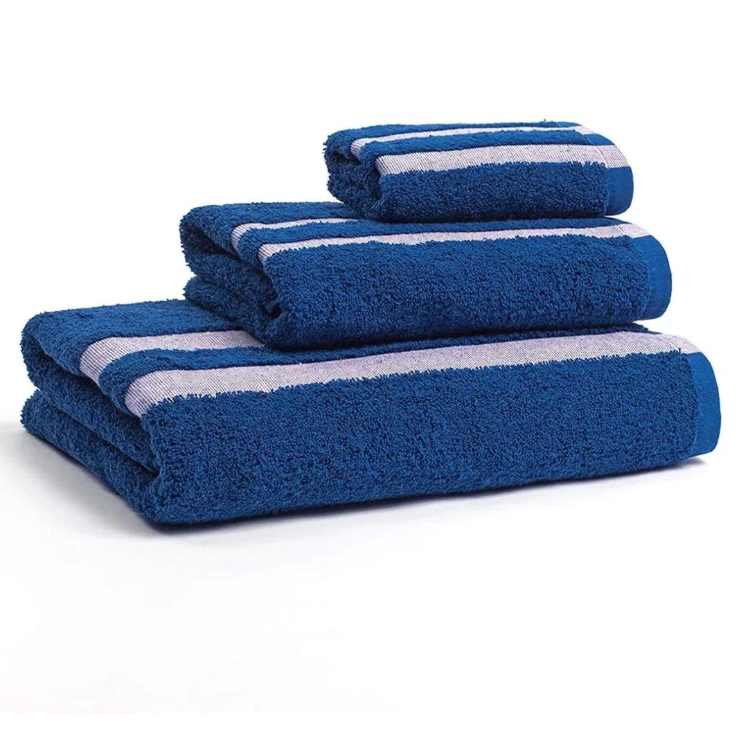 Calvin Klein Home George, 2-Bath Towel & 4-Hand Towel Set, Cobalt/Pink