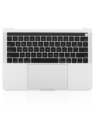 Top Case Avec Batterie Pour MacBook Pro 13″ – Clavier US Anglais, Argent (neuf)