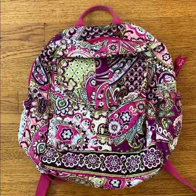 Vera Bradley Very Berry Paisley Pink backpack quilted Y2K  display picture 3