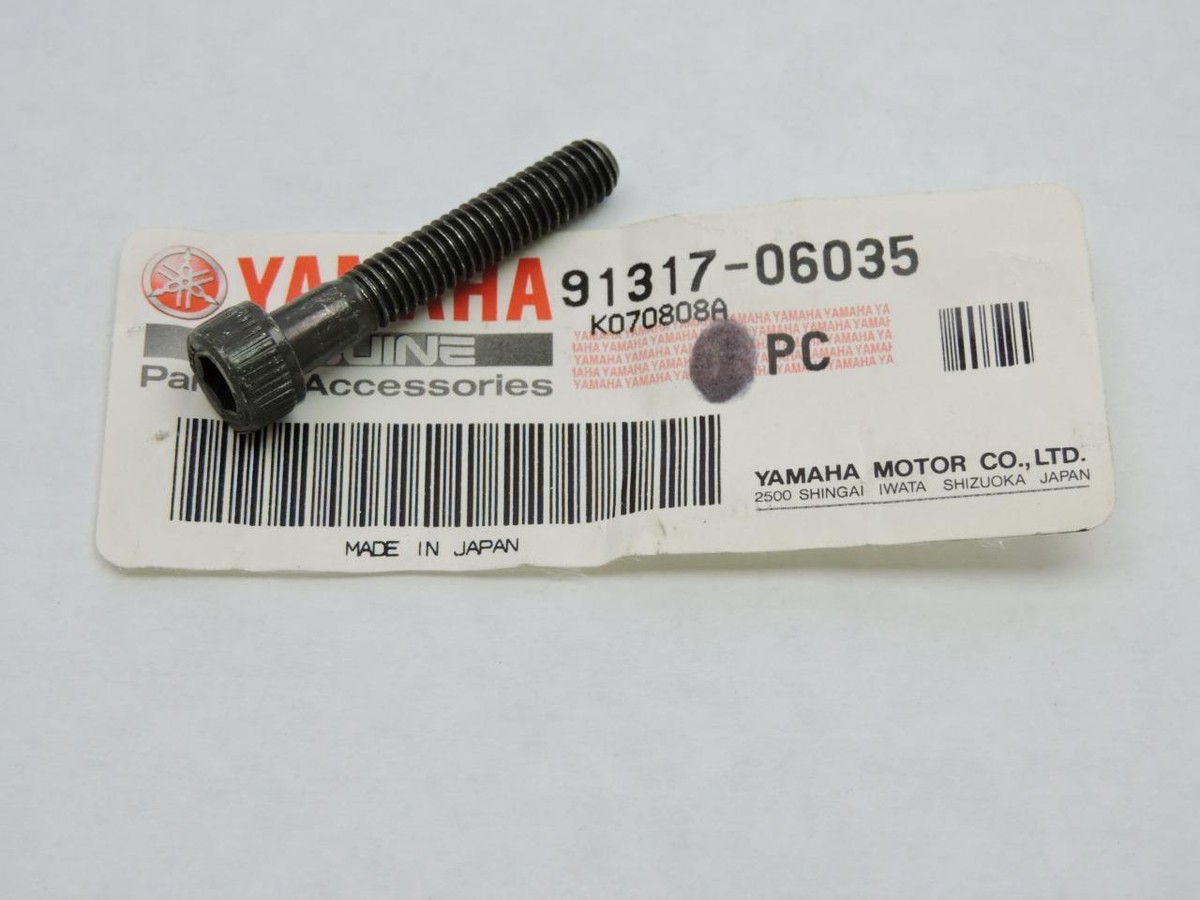 91317-06035 NOS Yamaha Bot Hex Socket Head XV750 XS850 Y671e | eBay