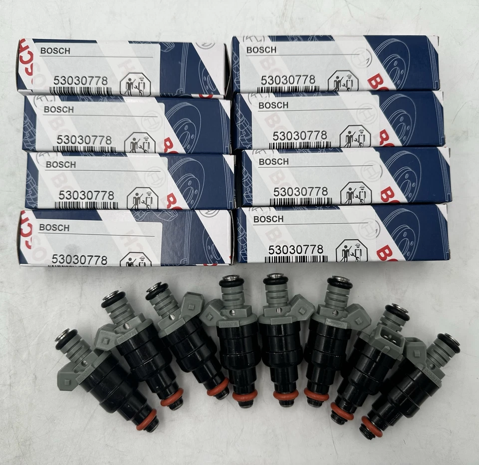 8x Inyectores de combustible 53030778 ACTUALIZACIÓN para Bosch Dodge Ram 1500 5,2 L 5,9 L V8 1996-99 Foto 4 de 4