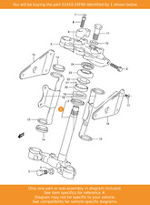 SUZUKI Stem, Steering, 51410-25F00 OEM