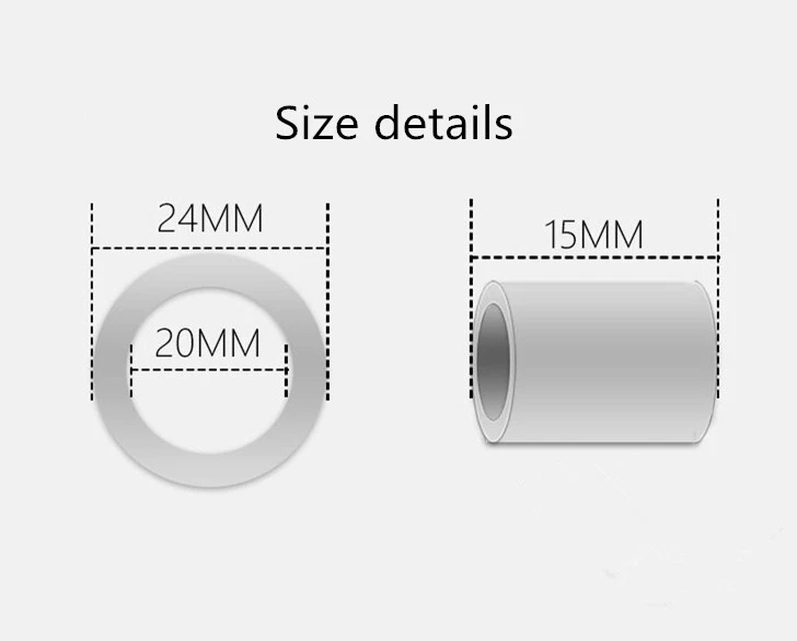 1Pc Ring MCH Ceramic Heater Tube Pipe Resistive Heating Element, Φ12-Φ8/Φ24-Φ20 - Image 3 of 4