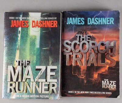 The Maze Runner #1 & The Scorch Trials #2 - Paperback By James Dashner GOOD LOT