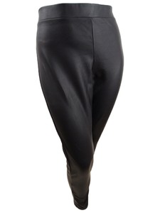 white leather pants plus size