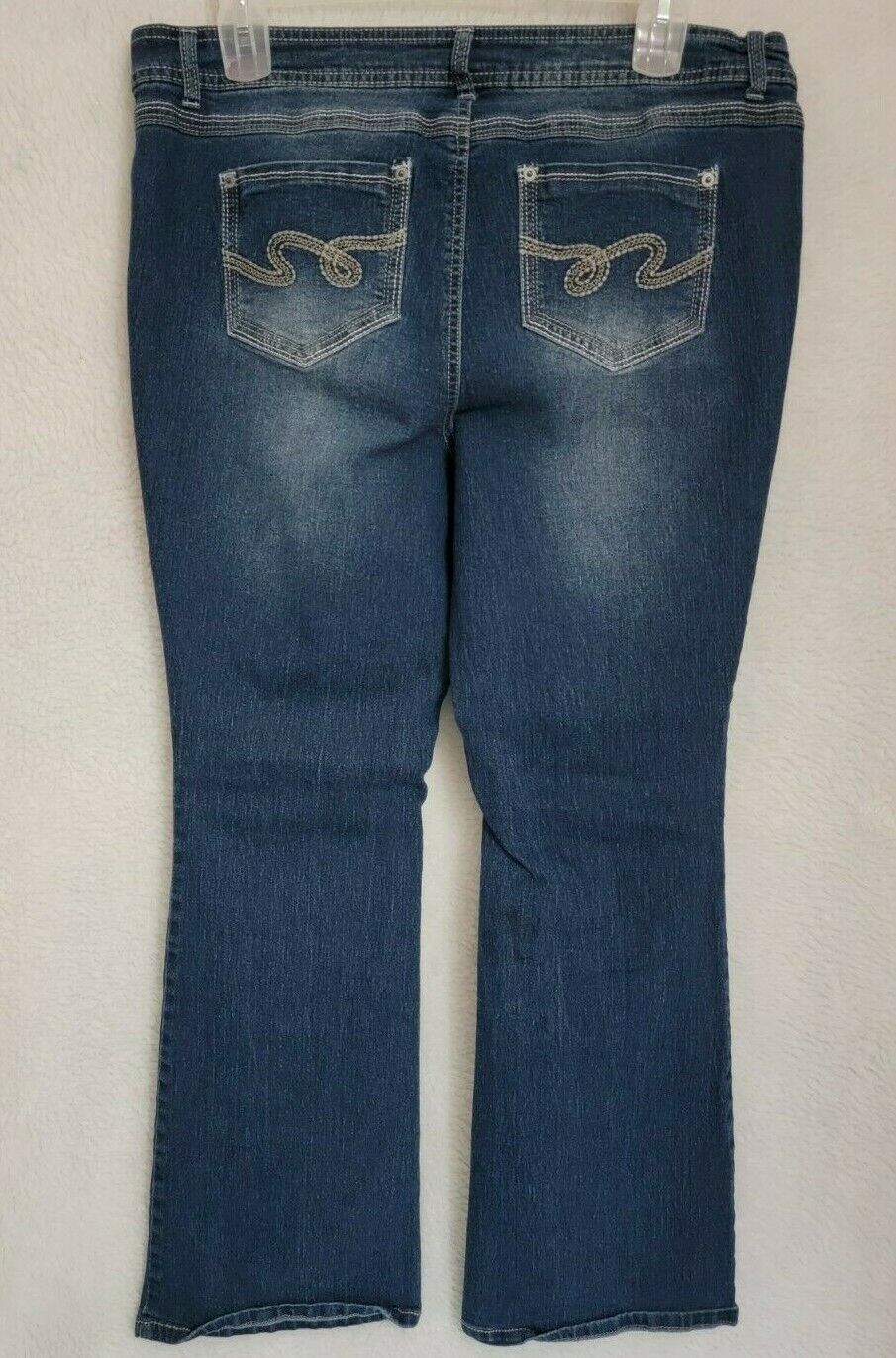 Faded Glory Jeans Pants Size 20W Womens Blue Boot… - image 12