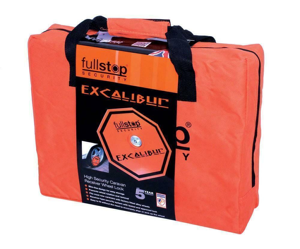 Excalibur Caravan Wheel Lock Fullstop Caravan Security Receiver Lock eBay