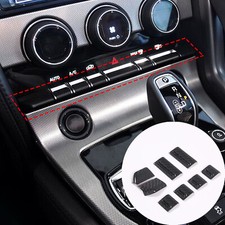 8pcs Zentrale Steuerungsbaugruppe Knopfschalterabdeckung für Jaguar F-TYPE 2013+ 8pcs Zentrale Steuerungsbaugruppe Knopfschalterabdeckung für Jaguar F-TYPE 2013+
