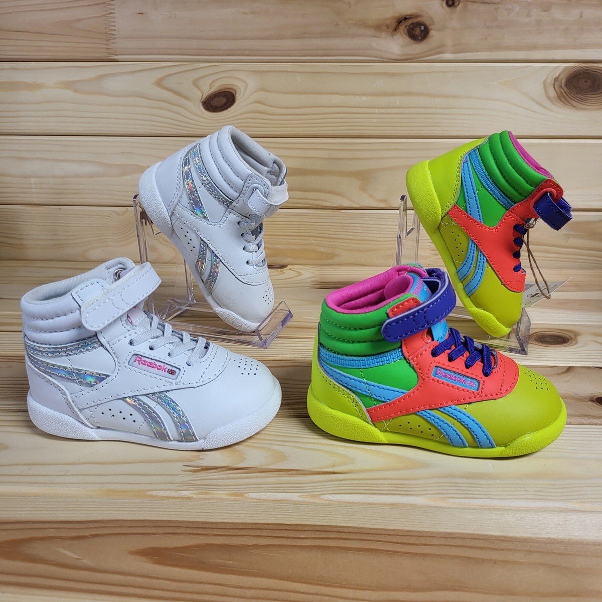 Pairs Baby Toddlers Sneakers, REEBOK, Size US Girls