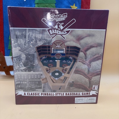 Snap On Limited Edition Wooden Table Top Pin Ball Baseball Game New ...