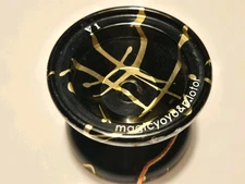 MAGICYOYO  Professional Unresponsive Yoyo Aluminum Black & Gold 
