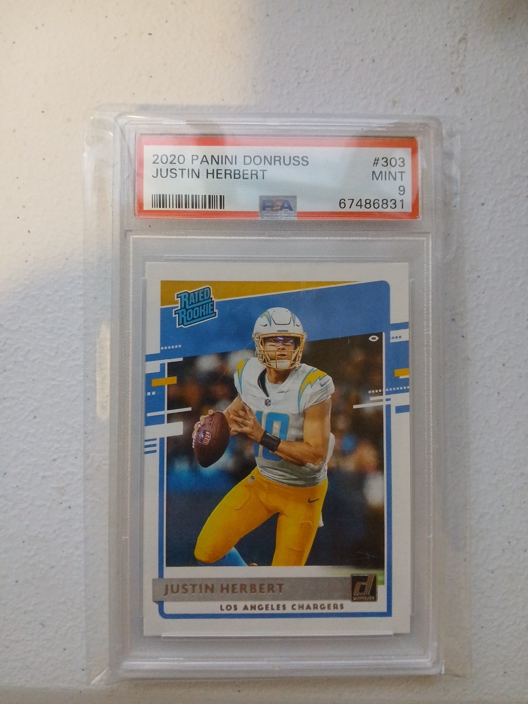 2020 Panini Donruss - Rated Rookie Justin Herbert #303 (RC)