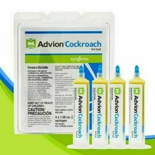 Advion Cockroach Gel Bait - Targets Prevailing Cockroach Species - 1 Pack 4 x 3