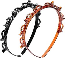 2 Pack Clip Headband Hairclip Headband Bangs Hairpin Braided Toothed Hairband