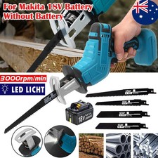 Cordless Electric Reciprocating Saw Saber Cutting For Makita 18V Battery 4 Blade