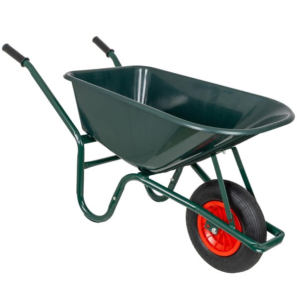 Schubkarre Garten Kunststoffwanne Luftrad Ergonomisch Tragkraft 250Kg 100 Liter-image