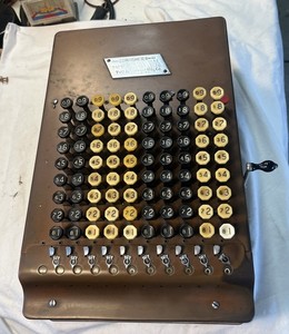 Felt & Tarrant Antique Comptometer Model Adding Machine Calculator Works Clean