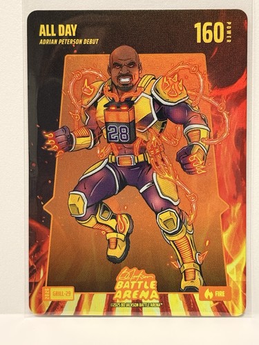 2026 Bo Jackson Battle Arena Grillin ALL DAY 'Adrian Peterson' #Grill-29 (/50)