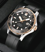 LIGE Mens Luxury Luminous Waterproof Sports Quartz Diver Watch Silicone Strap UK