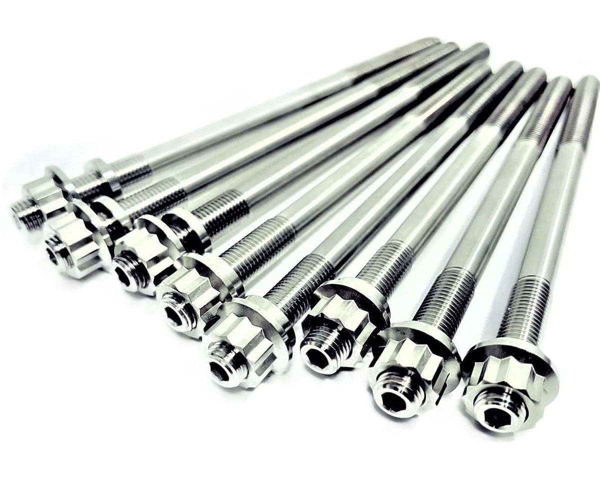 Yamaha YXZ1000R Cylinder Head Studs TITANIUM Heavy Duty Stud Nut