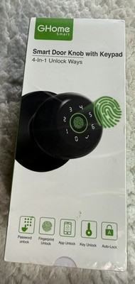 GHome Smart K10PRO Fingerprint Keypad App Smart Door Lock Black Keyless