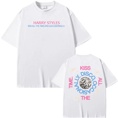 Harry Styles Kiss All The Time. Disco, Occasionally. New Album - Cotton T Shirts