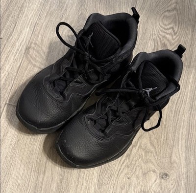 Nike Jordan Stay Loyal 3 Black Mid-Top Leather Sneakers Kids US 6.5Y FB9922-001