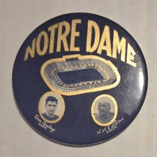 1930 Knute Rockne & Conley Notre Dame Fighting Irish Football Pinback Button