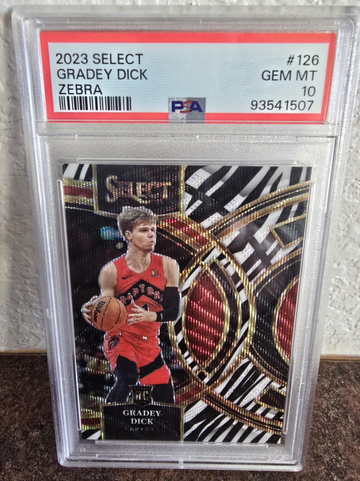 2023-24 Panini Select - Premier Level #126 Gradey Dick Zebra (RC)