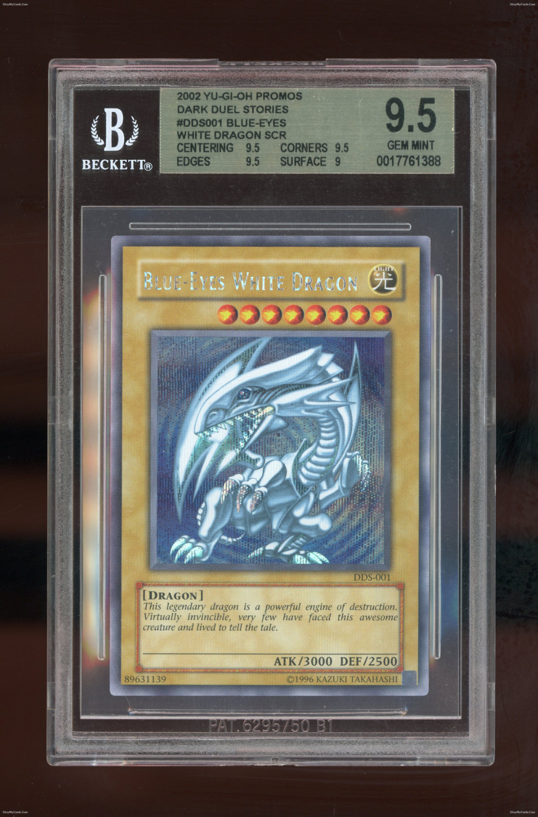 💎 BGS 9.5 DDS Blue-Eyes White Dragon 1st Ed DDS-001 Vintage PSA Yu-Gi-Oh 💎