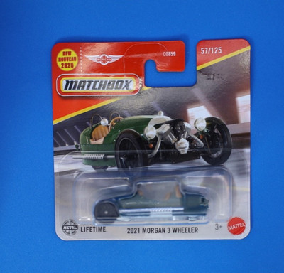 Matchbox 2021 Morgan 3 Wheeler  57/125 2025 1:64 Trike Dreirad OVP MB1495