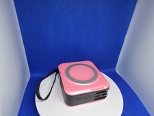 6-in-1 Wall Plug Power Bank 10000mAh Portable Wireless Fast Charger Pink color